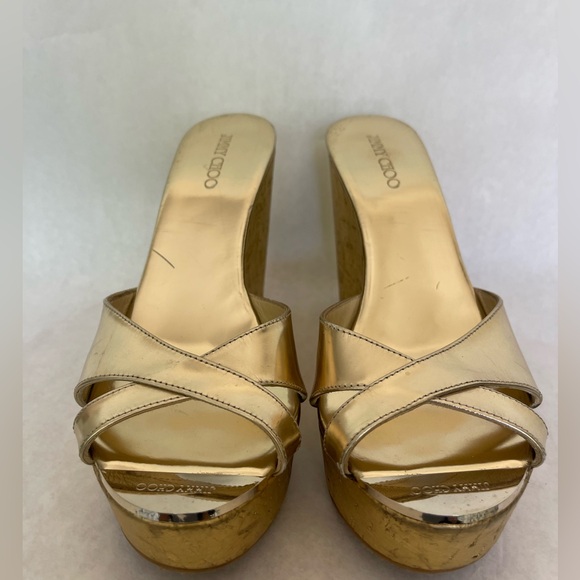 Jimmy Choo Cork Wedge Sandal - Picture 3 of 7